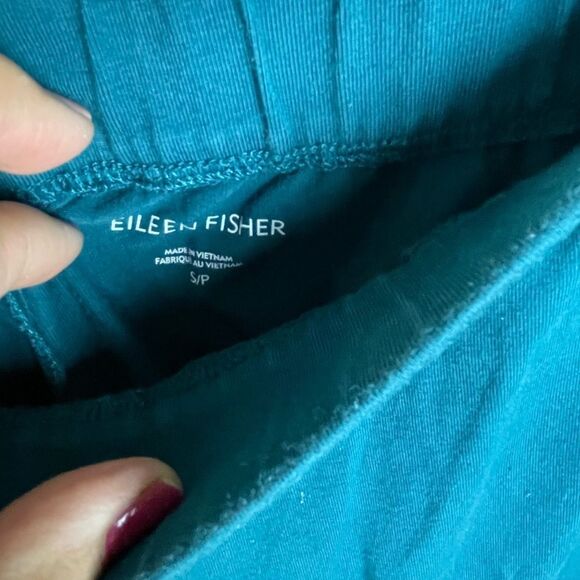 Eileen Fisher Traceable Organic Cotton Jersey Jewel Neck Top XS and Bottom sz Sm - Picture 5 of 7